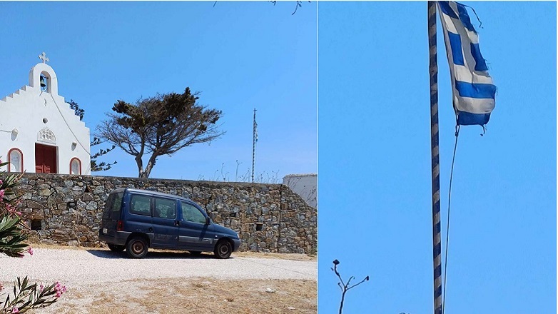Μόνο «ντροπή»! Άφησαν κουρέλι την ελληνική σημαία στον Οικισμό Υπαξιωματικών – Αξιωματικών της Μυκόνου