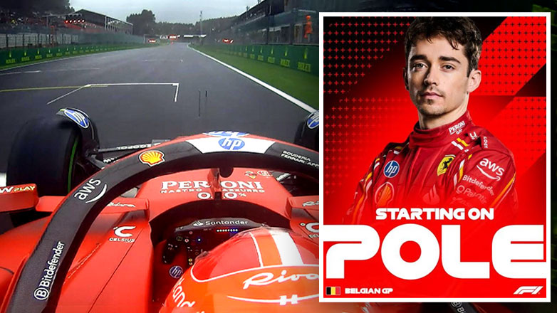 F1: O Charles Lecler ξεκινάει από την πρώτη θέση στο Circuit Spa-Francorchamps