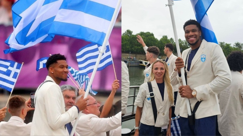 Ολυμπιακοί Αγώνες 2024: Ο Γιάννης Αντετοκούνμπο και η Αντιγόνη Ντρισμπιώτη σημαιοφόροι της παρέλασης – Η εντυπωσιακή εμφάνιση της Ελλάδας