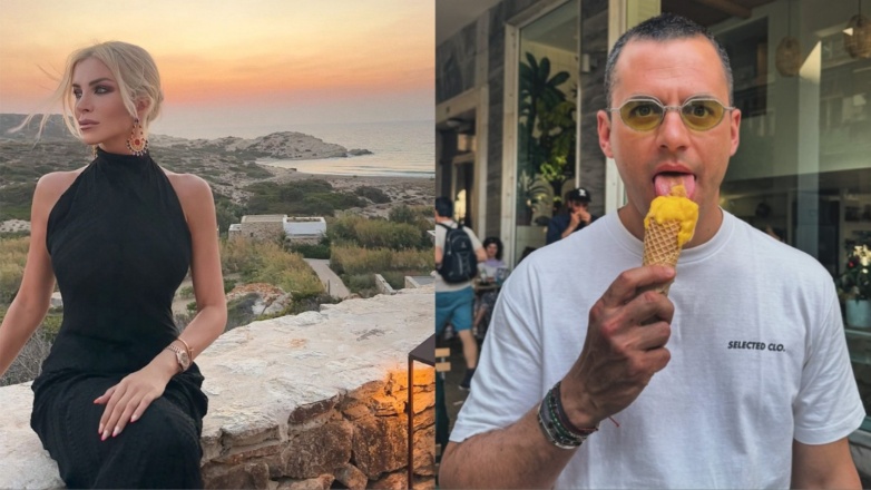 Κατερίνα Καινούργιου: Στην Αντίπαρο με τον σύντροφό της Παναγιώτη Κουτσουμπή