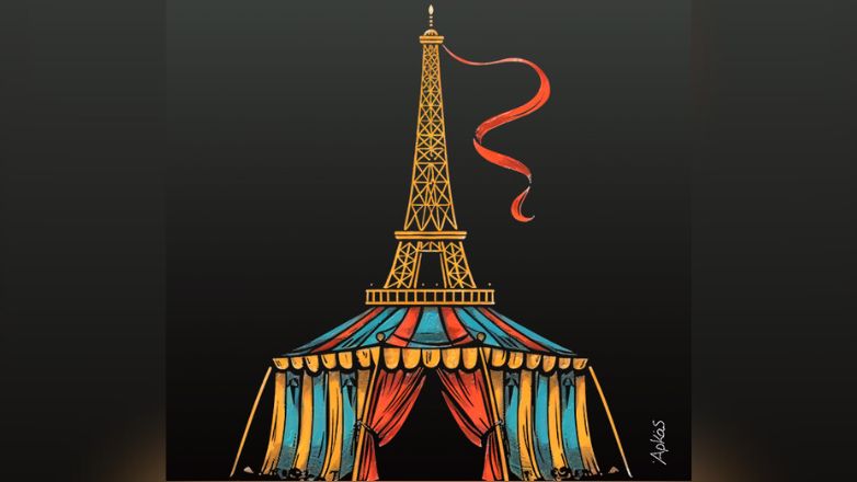 Το σκίτσο του Αρκά για το… τσίρκο της τελετής έναρξης των Ολυμπιακών Αγώνων στο Παρίσι