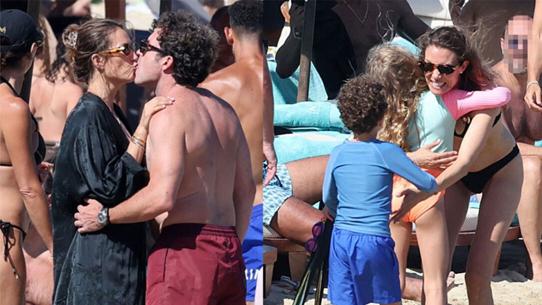 Ηλίας Κρασσάς – Βίκυ Καγιά: Ξέγνοιαστες στιγμές με τα παιδιά τους στη Ψαρρού της Μυκόνου