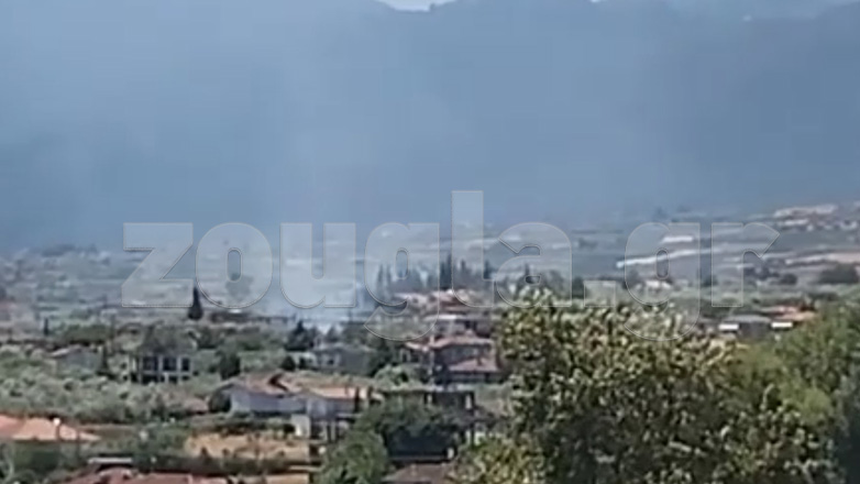 Φωτιά στους πρόποδες του Ολύμπου