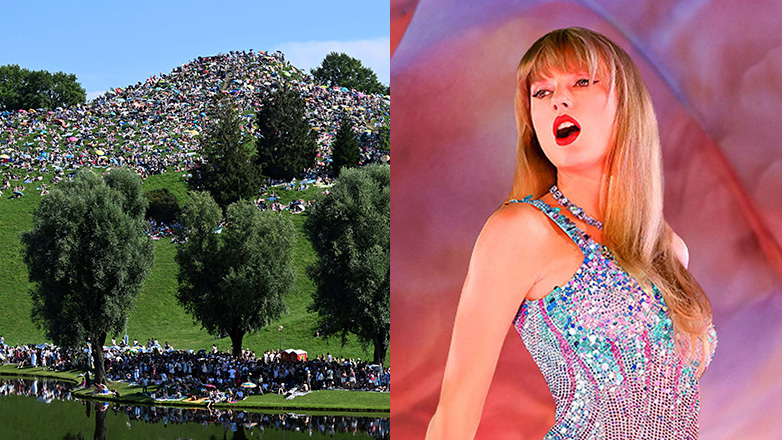 Taylor Swift: Τους… λόφους πήραν οι fans προκειμένου να παρακολουθήσουν τη συναυλία της