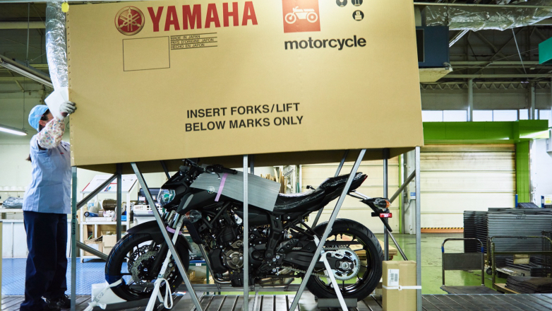 Η Yamaha χρησιμοποιεί ανακυκλωμένο χάλυβα στα πλαίσια συσκευασίας