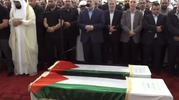 Στη Ντόχα η σορός του Ισμάηλ Χανίγια