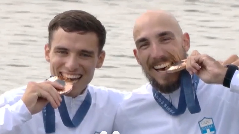 Παρίσι 2024: Η απονομή του χάλκινου μεταλλίου στους Παπακωνσταντίνου-Γκαϊδατζή!