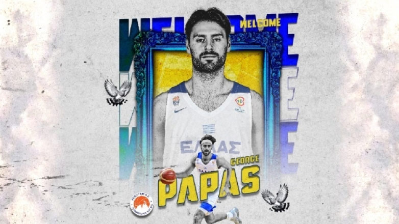 Το Περιστέρι ανακοίνωσε την απόκτηση του Τζορτζ Πάπας για έναν χρόνο