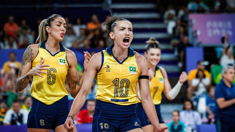 Παρίσι 2024: Με άνεση στην τετράδα η Βραζιλία στο βόλεϊ γυναικών, 3-0 τη Δομινικανή Δημοκρατία