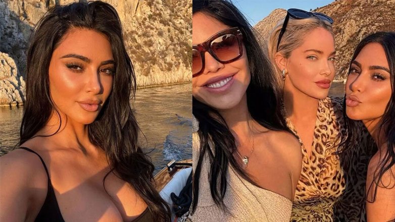 Kim Kardashian: Δημοσίευσε φωτογραφίες από τις διακοπές της στην Ελλάδα με την υπερπολυτελή θαλαμηγό του Jeff Bezos