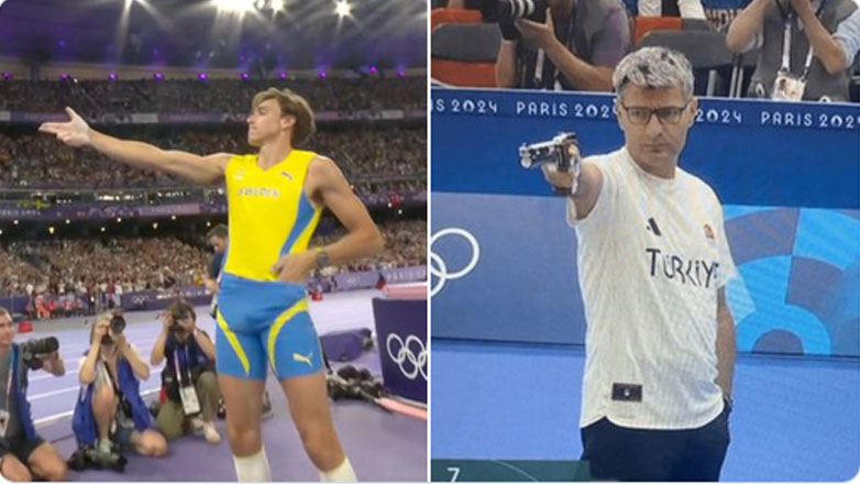 Ο Ντουπλάντις πανηγύρισε το παγκόσμιο ρεκόρ ως «Τούρκος σκοπευτής»