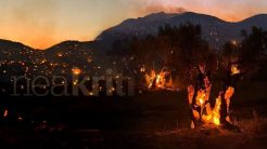 Ολονύχτια μάχη με τις φλόγες στο Ρέθυμνο