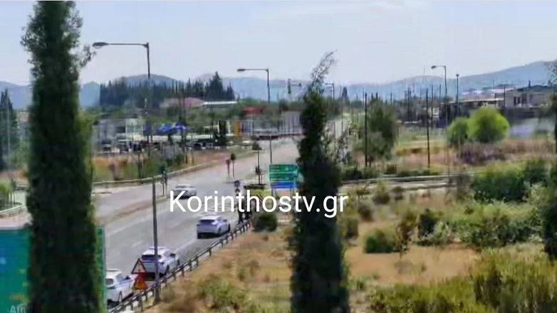 Περιπέτεια για μικρό πελαργό στον κόμβο Τεγέας