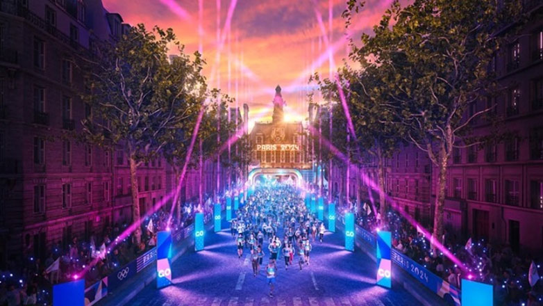 Παρίσι 2024: Ετοιμασίες για το νυχτερινό Μαραθώνιο για ερασιτέχνες δρομείς με σόου φωτός και ήχου