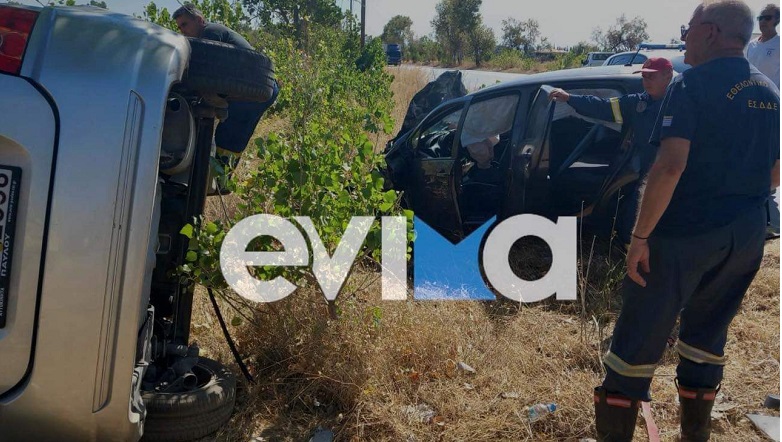 Θανατηφόρο τροχαίο στην Ερέτρια μετά από σφοδρή σύγκρουση δύο οχημάτων