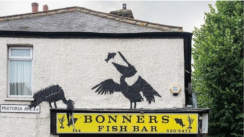 Νέα έργα από τον Banksy σε ιχθυοπωλείο του Λονδίνου