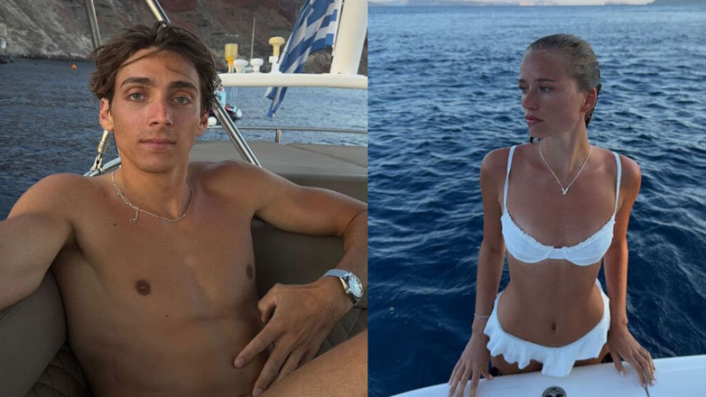 Mondo Duplantis: Ο χρυσός ολυμπιονίκης στο άλμα επί κοντώ κάνει διακοπές στην Ελλάδα με τη σύντροφό του