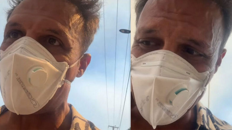 Ο Σάββας Πούμπουρας βρέθηκε στο πύρινο μέτωπο στα Βριλήσσια – «Είμαι μουδιασμένος μπροστά σε όλο αυτό»