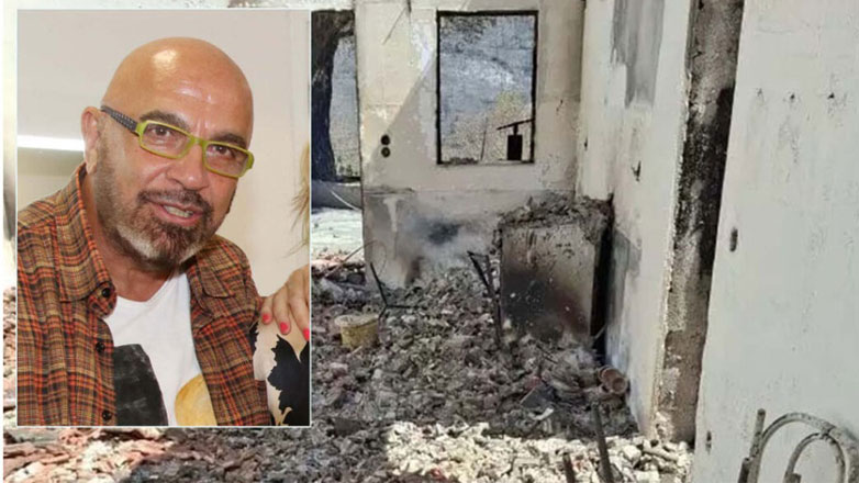 Κάηκε ολοσχερώς το σπίτι του Γιάννη Ζουγανέλη στον Βαρνάβα