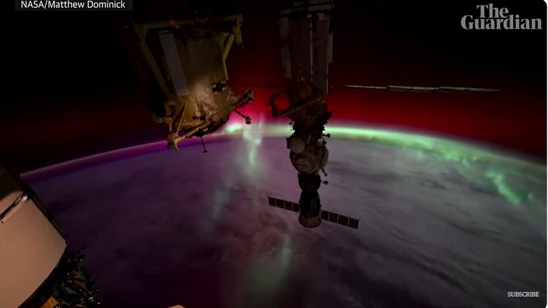 Σπάνιες εικόνες από το Βόρειο Σέλας, όπως το κατέγραψε αστροναύτης από το διάστημα