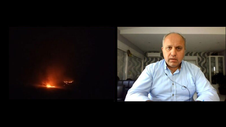 Με αντιπυρικές ζώνες επιχειρούν να σβήσουν τη φωτιά στο όρος Όρβηλος