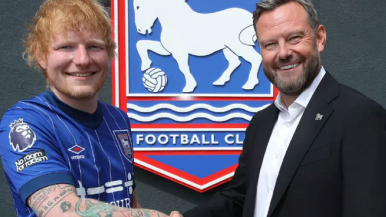 Ο Εντ Σίραν αγόρασε μειοψηφικό μερίδιο στην Ίπσουιτς