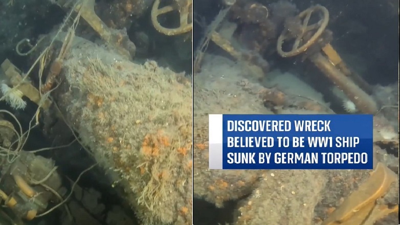Δύτες εντόπισαν κουφάρι πολεμικού πλοίου από τον Α΄ Παγκόσμιο Πόλεμο