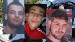 Συγγενείς και φίλοι αποχαιρέτησαν τους τρεις νέους που σκοτώθηκαν στην Κρήτη