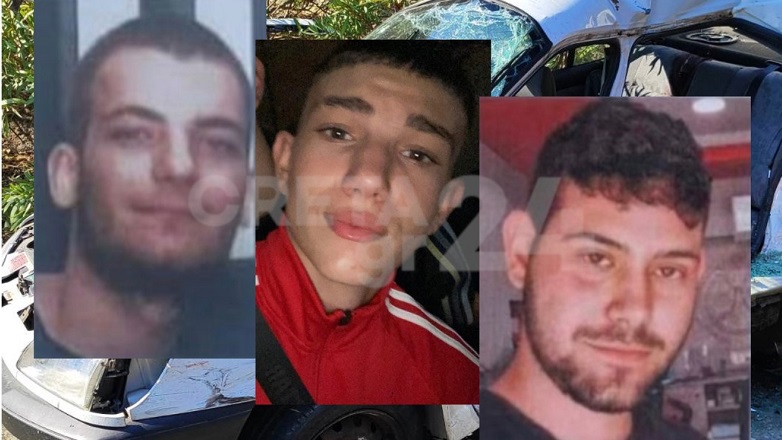Συγγενείς και φίλοι αποχαιρέτησαν τους τρεις νέους που σκοτώθηκαν στην Κρήτη
