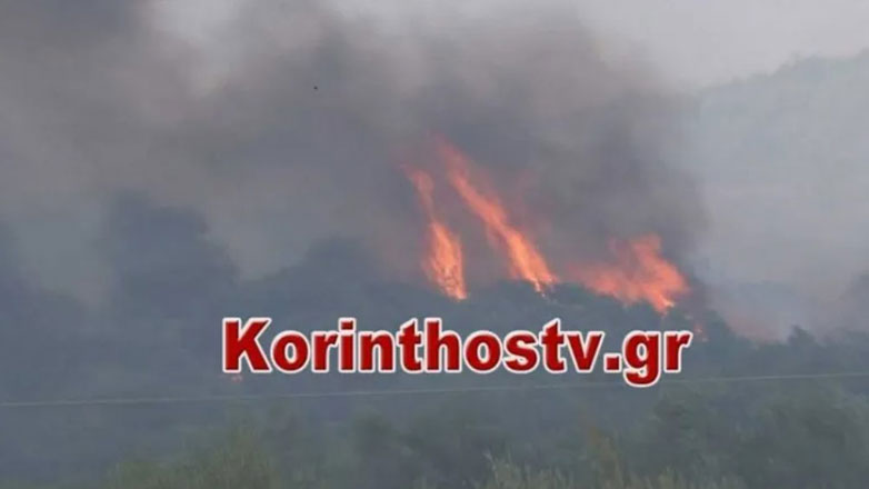 Φωτιά στην Κορινθία στην περιοχή Ζεμενό