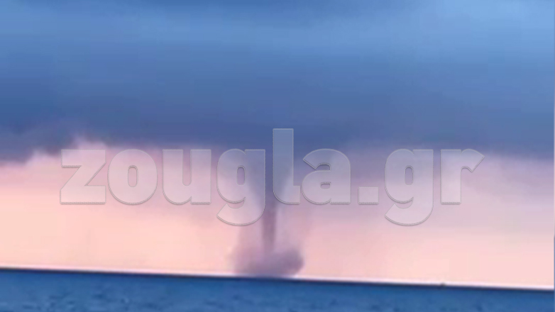 Ισχυρός υδροστρόβιλος μεσοπέλαγα ανάμεσα σε Ζάκυνθο και Κεφαλονιά