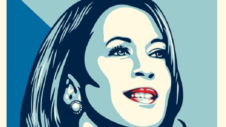 Η προεκλογική αφίσα της Κάμαλα Χάρις, δια χειρός Σέπαρντ Φέιρι