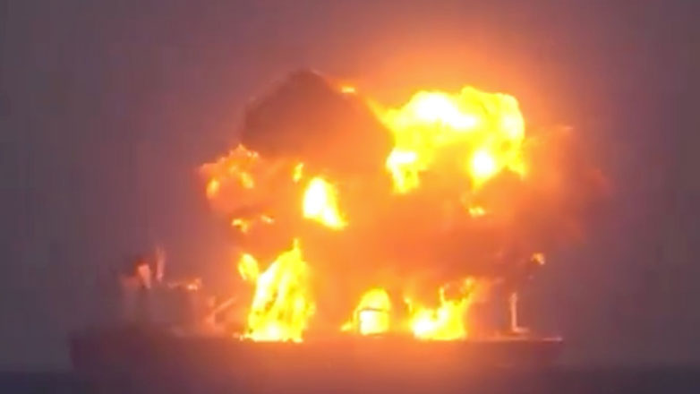 Βίντεο από την επίθεση των Χούθι στο ελληνόκτητο πλοίο Sounion