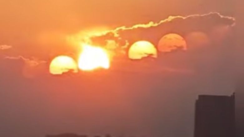 Viral βίντεο που δείχνει ηλιοβασίλεμα στην Κίνα με… επτά «ήλιους»!