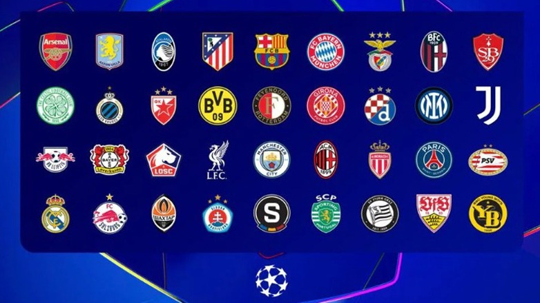 Champions League: Αυτές είναι οι 36 ομάδες που μπαίνουν στην κλήρωση του League Phase