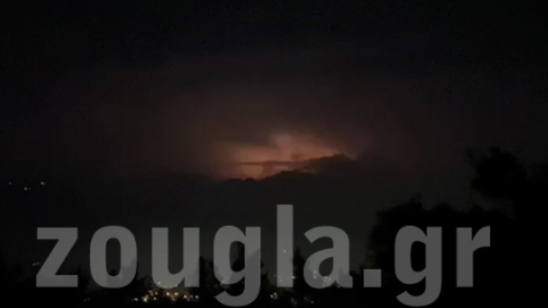 Κεραυνοί στην Πάρνηθα