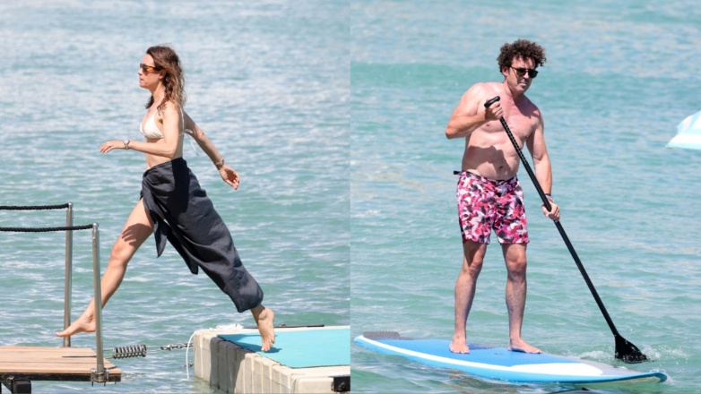 Βίκυ Καγιά – Ηλίας Κρασσάς: Στη Μύκονο μαζί με τα παιδιά τους – Τα παιχνίδια στη θάλασσα