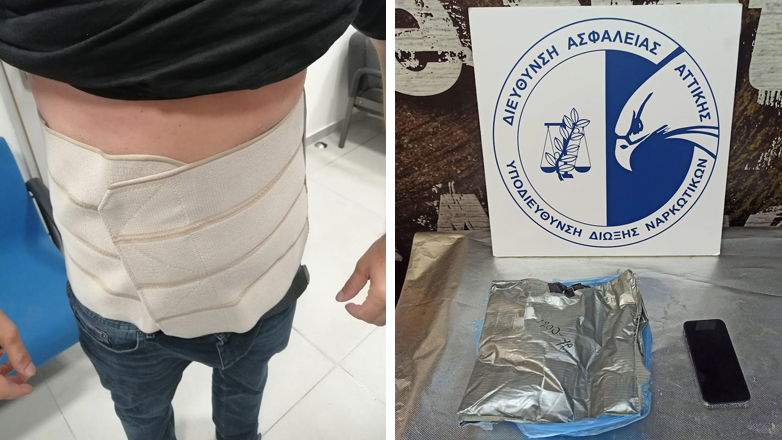 Έκρυψε την κοκαΐνη σε ορθοπεδική ζώνη