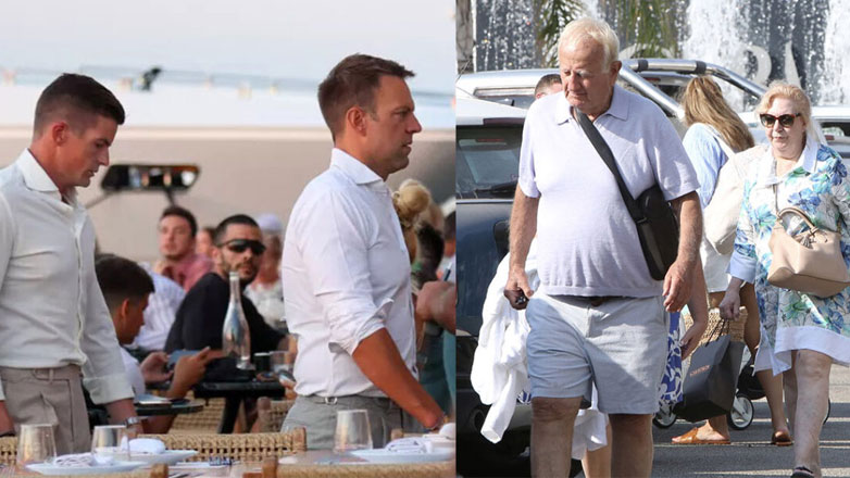 Στέφανος Κασσελάκης & Tyler McBeth: Φωτογραφίες από το αποχαιρετιστήριο beach party μετά τον γάμο τους