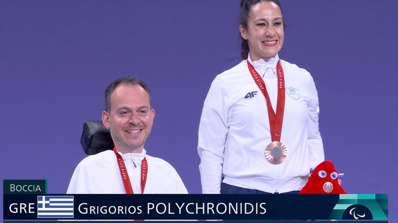 Παραολυμπιακοί Αγώνες: Η απονομή του χάλκινου μεταλλίου στον Γρηγόρη Πολυχρονίδη!