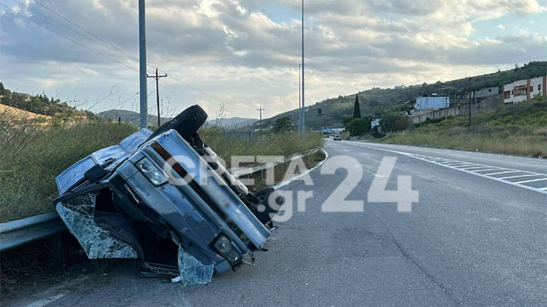 Σοκαριστικό τροχαίο στο Ηράκλειο με τρεις τραυματίες – Ο ένας είναι σοβαρά