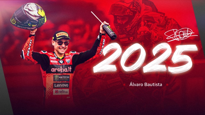 Ο Alvaro Bautista με την Panigale V4R Aruba.it Racing της Ducati και το 2025 στο WorldSBK