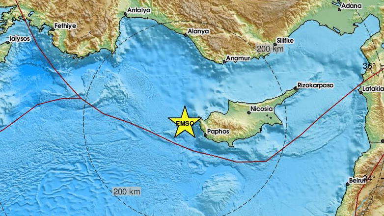 Σεισμός 4,9 Ρίχτερ στην Κύπρο