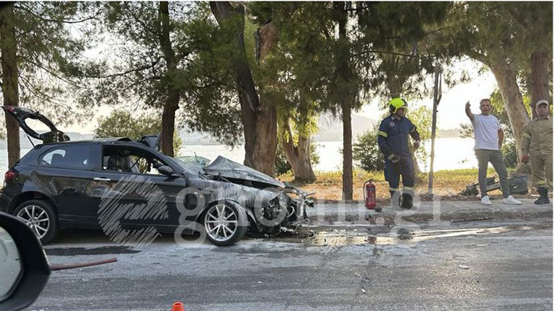 Σοβαρό τροχαίο ατύχημα κοντά στη Λάμψακο Ευβοίας