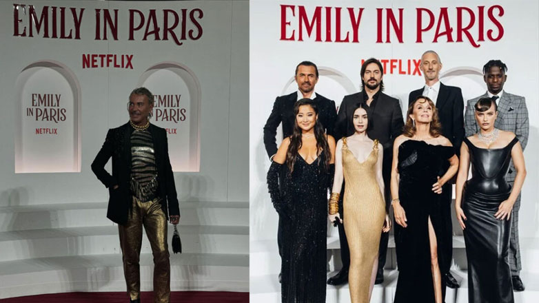 Ο Λάκης Γαβαλάς στο πάρτι της σειράς «Emily in Paris» του Netflix στην Ρώμη