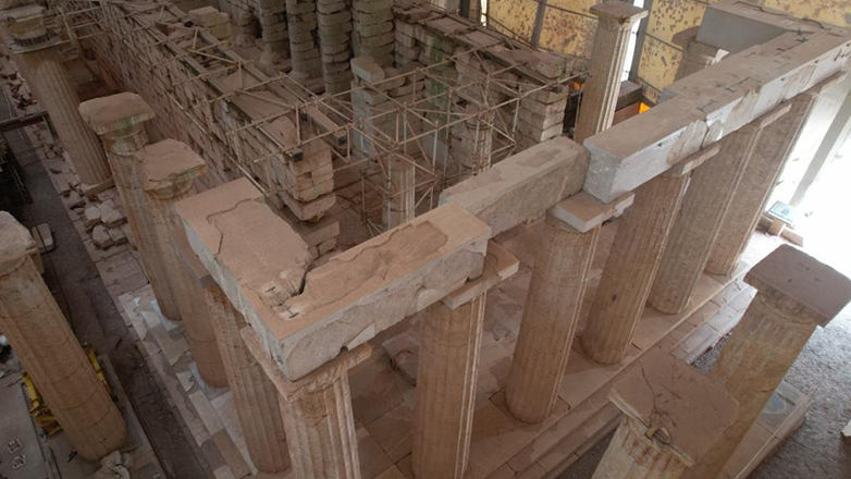 Ναός Επικούριου Απόλλωνα στις Βάσσες – Προχωρούν οι εργασίες για την αποκατάσταση και ανάδειξη του μνημείου