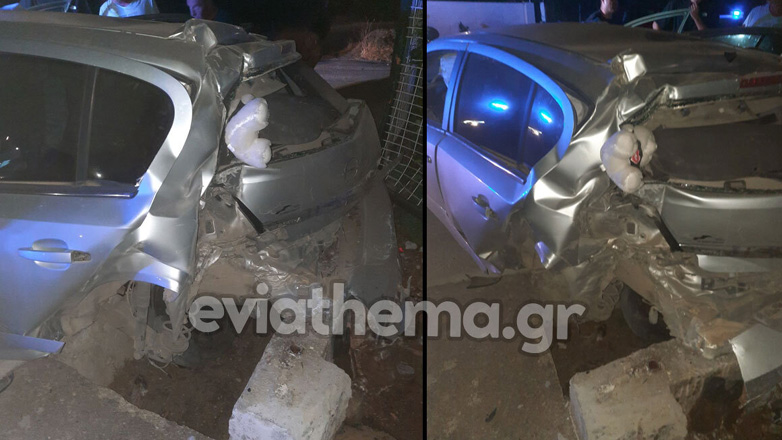Θανατηφόρο τροχαίο στη Χαλκίδα – Αυτοκίνητο έπεσε σε μάντρα