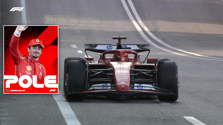F1: Ο Charles Leclerc κέρδισε την Pole Position στο Azerbaijan και η Ferrari έκανε το 1-3
