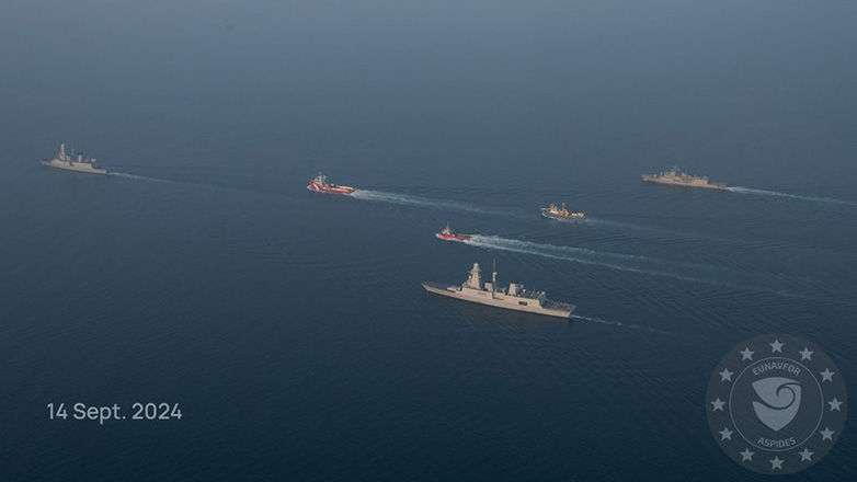 «Sounion»: Στο σημείο του συμβάντος το ναυαγοσωστικό «Aigaion Pelagos» συνοδευόμενο από πολεμικά πλοία