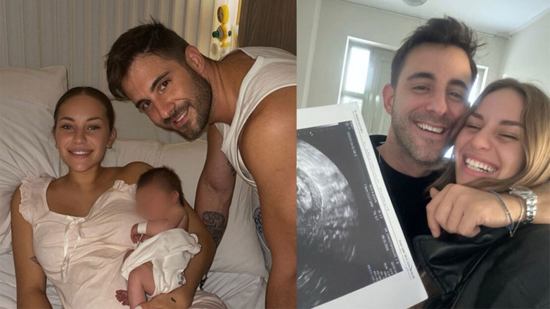 Ανδρομάχη – Γιώργος Λιβάνης: Οι πρώτες φωτογραφίες αγκαλιά με τον νεογέννητο γιο τους